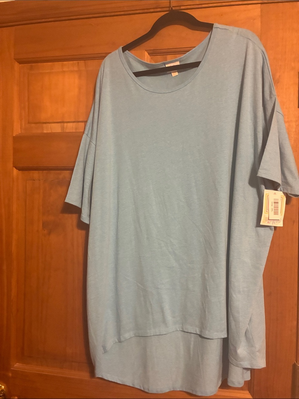 LuLaRoe Light Blue Short Sleeve women’s Crew Shirt